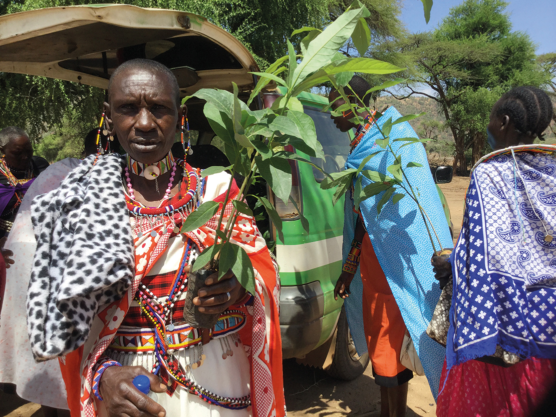 Maasai medicine woman.